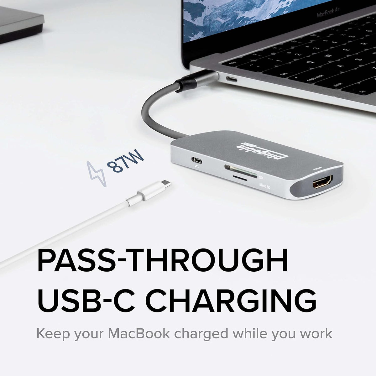 Plugable, USBC-7IN1, hub USB 3.0