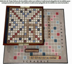 WS Game Company Scrabble Deluxe Travel Edition Portable Wood Board Game Set