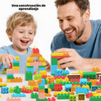 Bloques de construcción para edades de 3 a 8 años, juego de juguetes STEM de 209 piezas