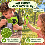 Microscopio para Niños de 2'' con Autoenfoque, 4K con Doble Lente, Microscópico de Mano para Niños