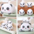 SQEQE Panda Mommy - Animal de peluche con 4 pandas de bebé