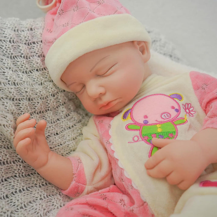Muñeca Reborn de silicona de cuerpo completo para niña, de 18.5 pul...