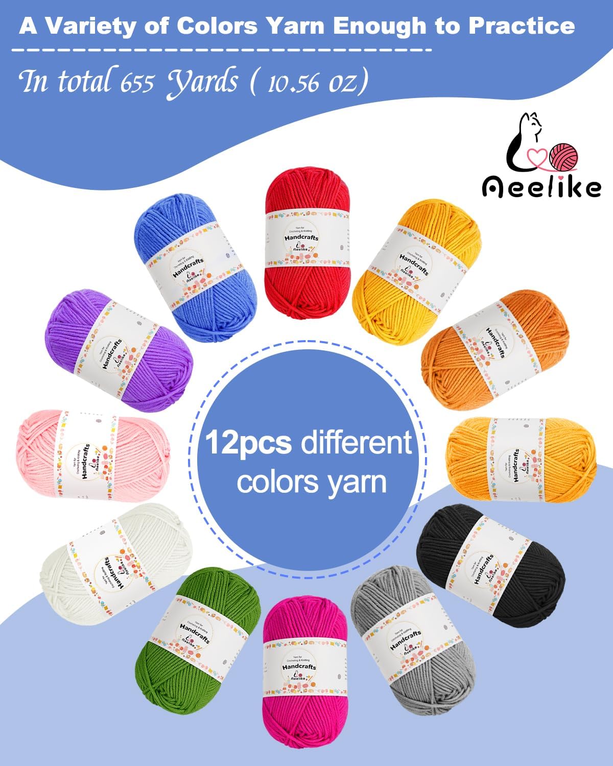 Aeelike - Kits de ganchillo para principiantes, adultos y niños, juego completo de ganchillo, color rosa