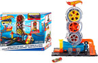 Hot Wheels City Super Twist Tire Shop Set de Juego y Auto de Juguete