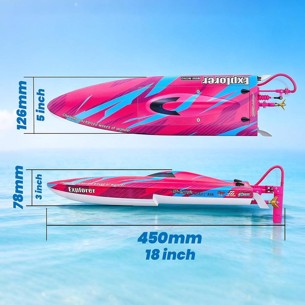 Fms 18" Barco RC sin() Escobilla Brushless de Alta Velocidad para Carrera con Control Remoto