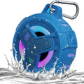 EBODA Altavoz impermeable Bluetooth para ducha, IPX7, flotante, portátil, inalámbrico, pequeños altavoces con luz, tiempo de reproducción de 24 horas para playa, piscina, accesorios de kayak, regalos