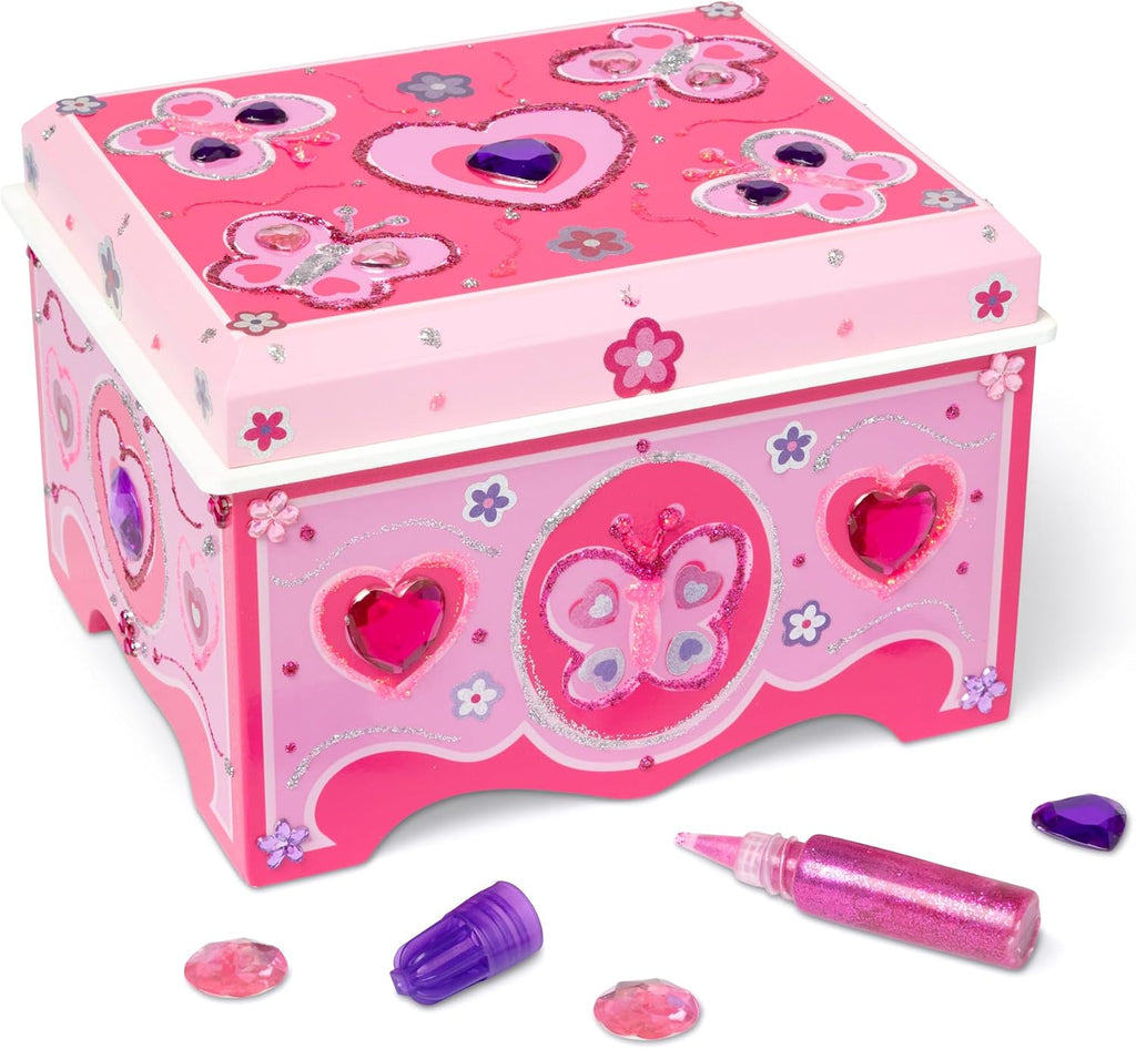 Set de manualidades para decorar tu propio joyero de madera, de Melissa & Doug