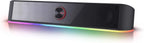 Redragon GS560 RGB Barra de sonido de escritorio, altavoz de computadora de 2.0 canales con barra de iluminación dinámica sincronizada con audio-luz/pantalla, retroiluminación con control táctil y