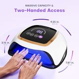 Lámpara de uñas UV LED, Gugusure mejora de 180 W secador de uñas pa...