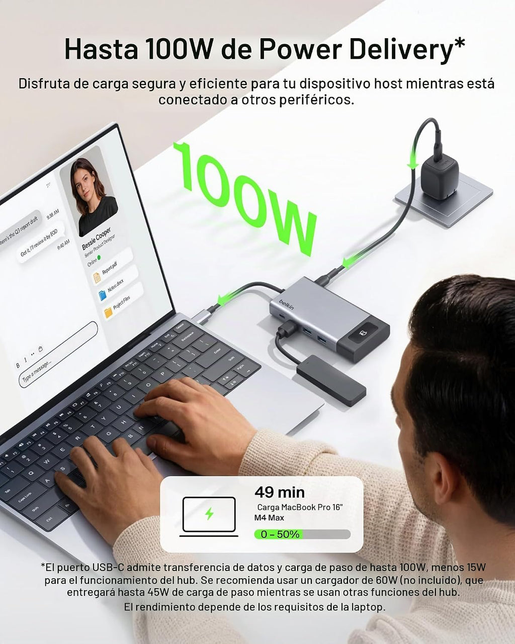 Belkin, INC027dqSGY, hub USB 3.0, alimentado