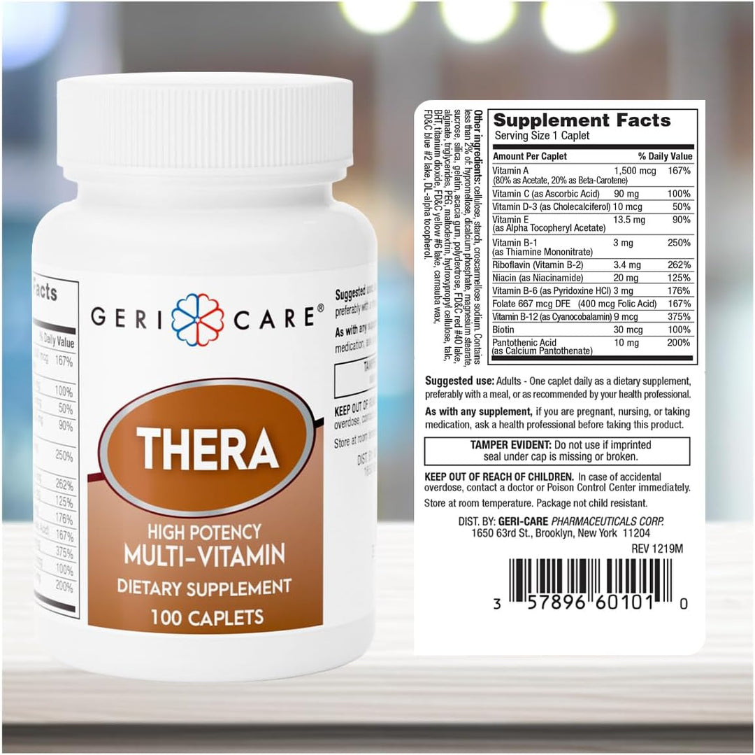 GeriCare Thera Cápsulas multivitamínicas de alta potencia, mezcla d...