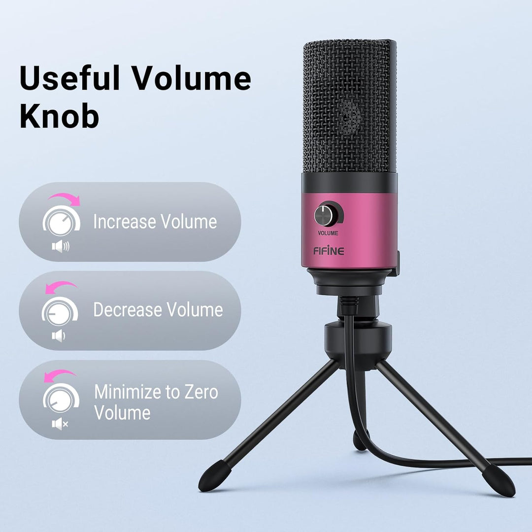 FIFINE - Micrófono de condensador USB para podcast grabado en el po...