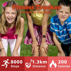 Relojes para niños y niñas, reloj deportivo digital con contador de pasos, podómetro, alarma de vibración, sin aplicación, impermeable, rastreador de fitness, reloj para niños, niñas, adolescentes
