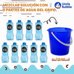 Uncle Bubble Recambio de solución concentrada de burbujas, 12.8 onzas hace