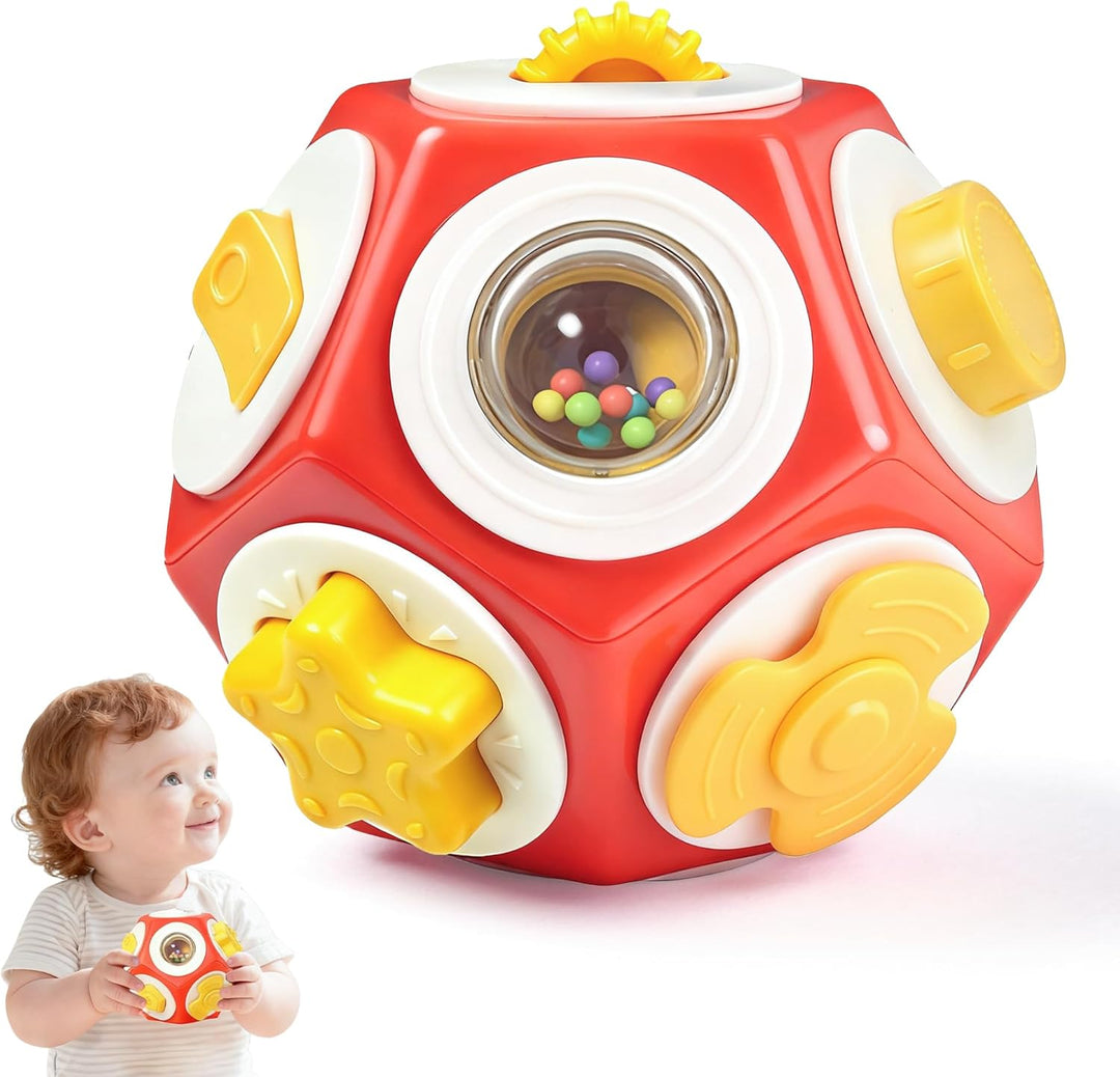 Chilvil Cubo ocupado para niños de 1 año relleno de