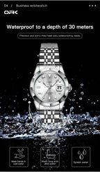 OPK Reloj de pulsera para mujer de acero inoxidable para mujer