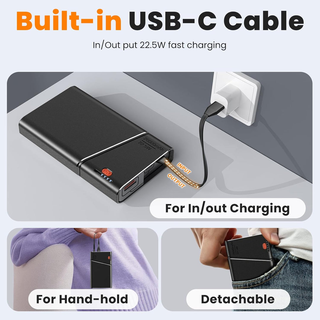 Aaoyun Cargador Portátil Banco de Energía, 20000mAh 22.5W PD Carga...