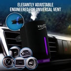 2 difusores inteligentes de ambientador de coche – Juego de dispositivos de aroma automático recargable con 12 recambios – Sistema antifugas, 3 modos de pulverización y sensor de movimiento automático encendido/apagado