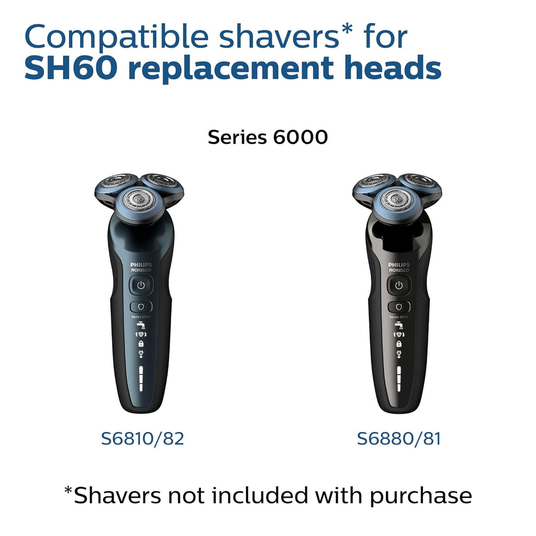 Cabezales de afeitado Philips Norelco genuinos SH60/72