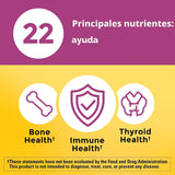 Nature Made Multivitamínico para mujeres 50+ sin hierro, multivitam...