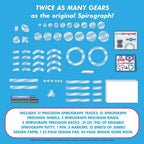 Super Spirograph Jumbo Kit, 75 piezas (Edición 50 aniversario)