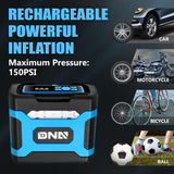 DNA MOTORING TOOLS-00213 Inflador de neumáticos digital azul de 12V...