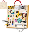 Montessori Wooden Busy Board Toys,Sensory Educational Boards Toy,Gift