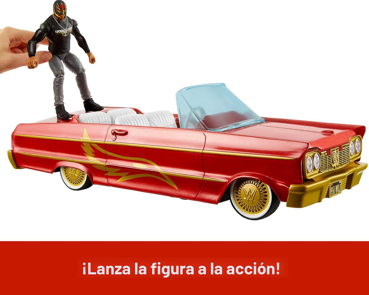 Mattel WWE - Figura de acción y vehículo de juguete, figura del eve...