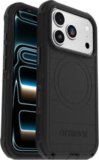OtterBox Funda para iPhone 17 Pro Defender Pro Series - Negro - Funda para iPhone resistente, resistente y duradera, se ajusta a MagSafe
