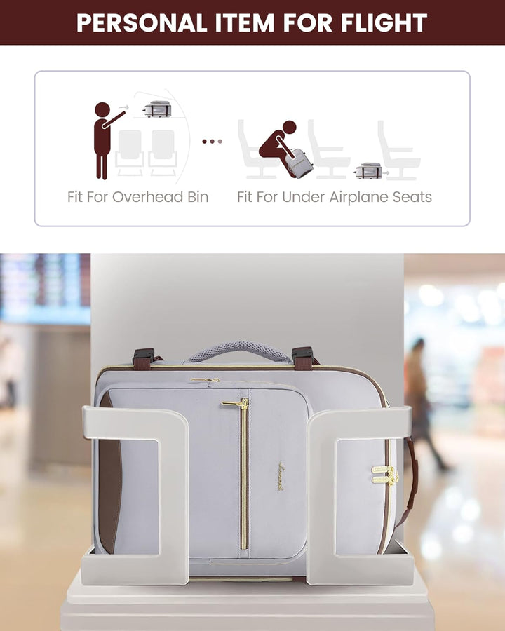 LOVEVOOK Mochila de viaje para mujeres y hombres, 40L, aprobada por...