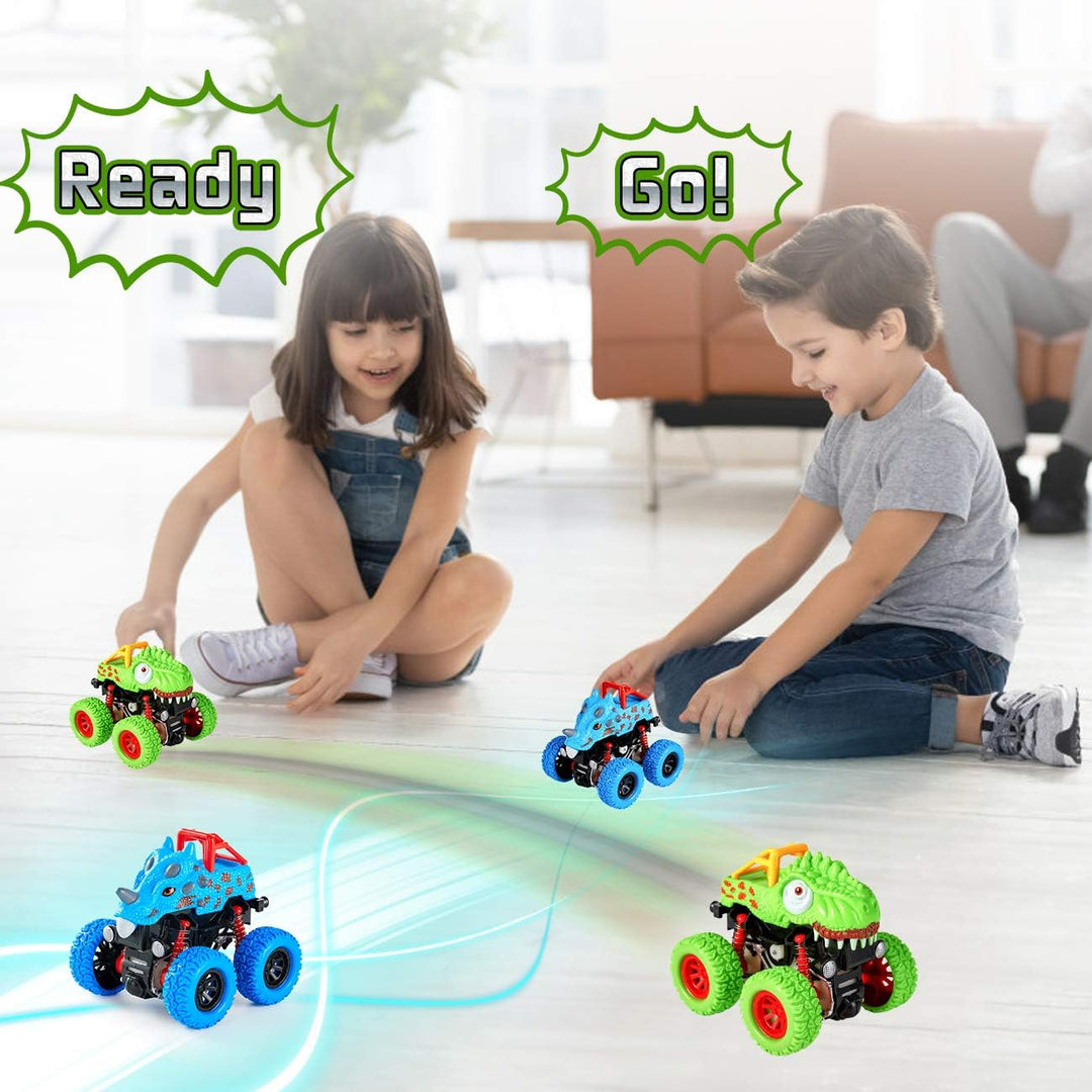 LODBY Juguetes de dinosaurio para niños de 2, 3, 4 y 5 años - Camio...