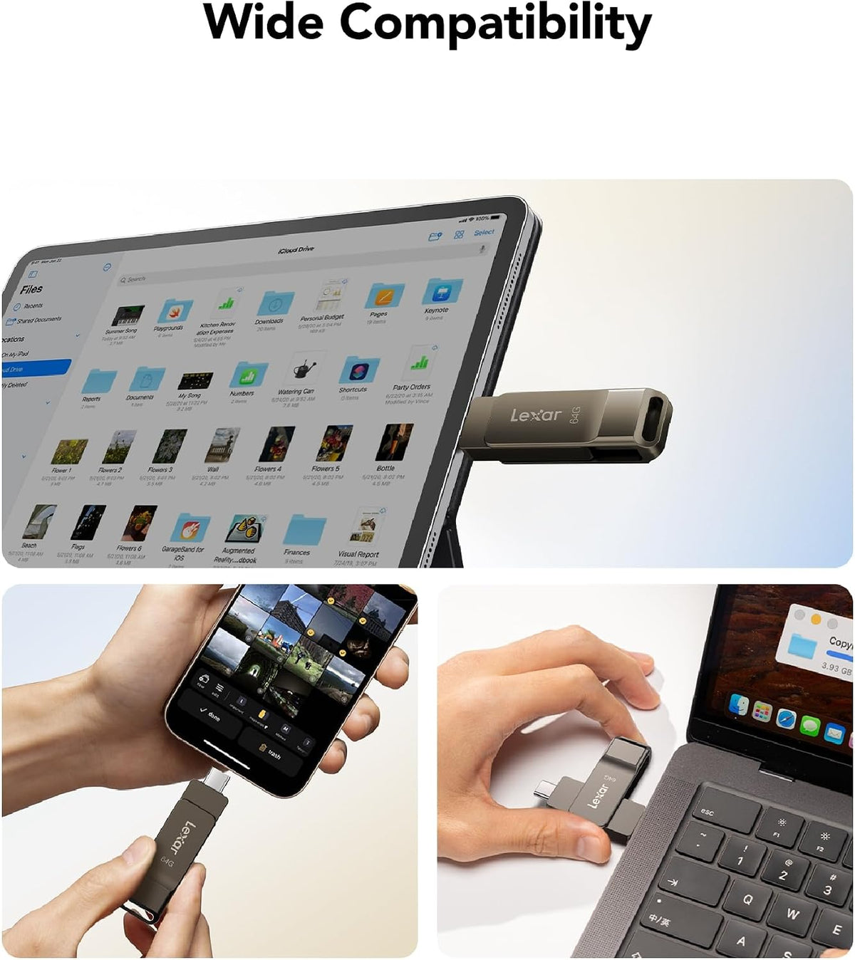 Lexar D40E 64GB Unidad de Salto Dual USB 3.2 Gen 1 Tipo-C, Unidad U...
