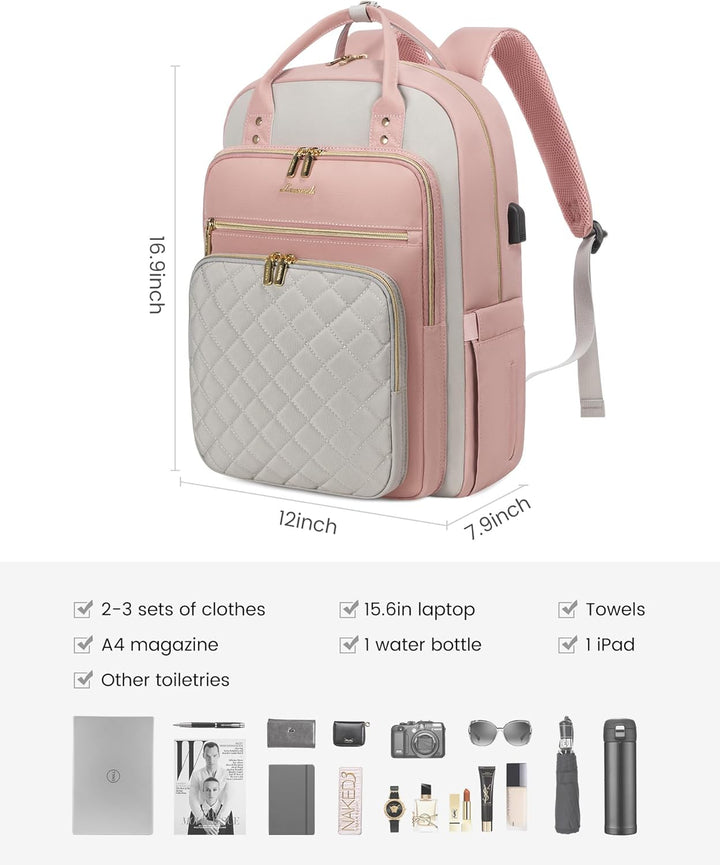 LOVEVOOK Mochila para computadora portátil para mujer, mochila para...