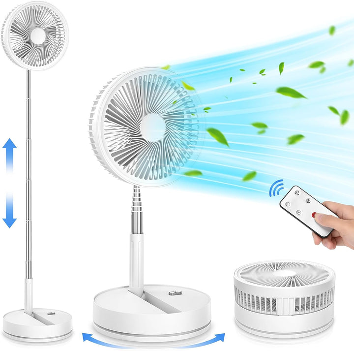 Ventilador oscilante recargable plegable portátil - 8.6" 8000mah ve...