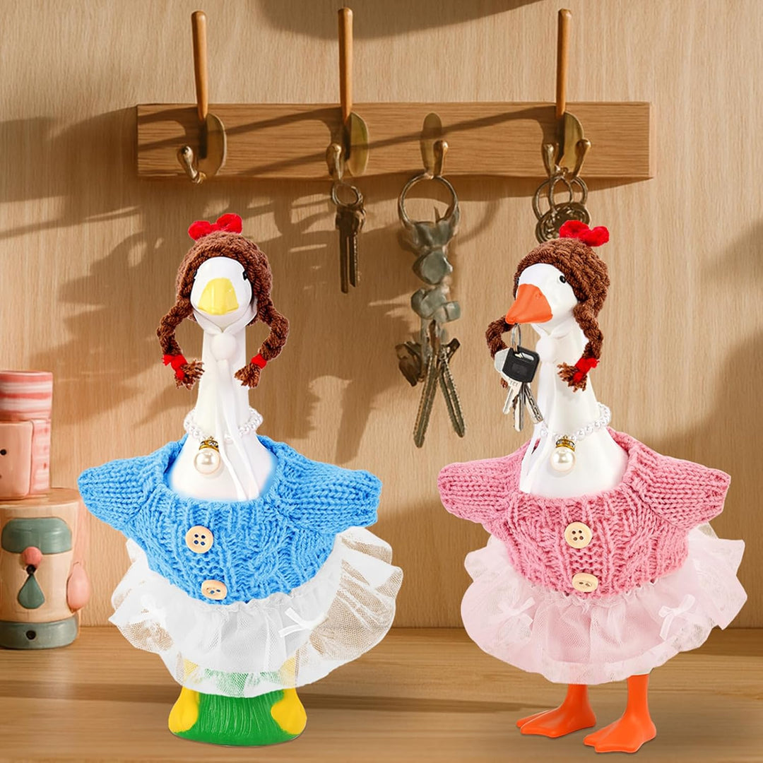 Paquete de 4 mini trajes de ganso de escritorio para