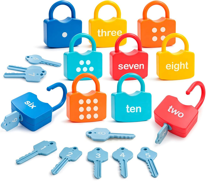 YYDeek Juguetes Montessori para niños pequeños con cerradura y llav...