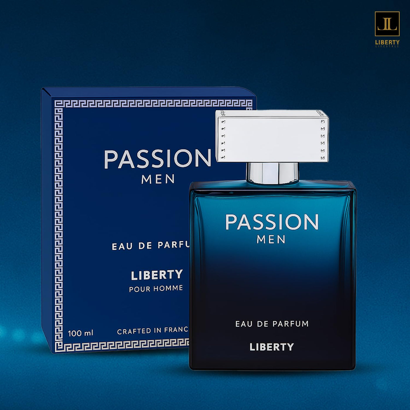Liberty Eau De Parfum Luxury Passion para hombres, aroma picante au...