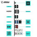 MSI B550 Gaming WIFI6E Motherboard, ATX - Compatible con AMD Ryzen...