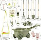 Dreamon Kids - Juego de jardinería para niños, 14 piezas, herramienta de