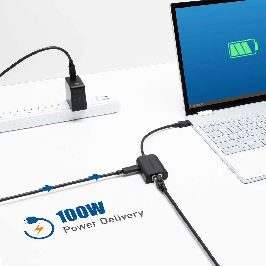 Cable Matters Adaptador USB C a Ethernet Gigabit con carga de 100 W