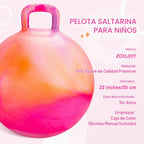 Clouds Hopper Ball para Niños 10+ | Pelota Inestable de 22 Pulgadas con Asa