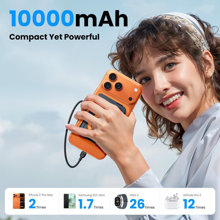 ummz para Magsafe Paquete de Batería 10000mAh, Cargador Portátil Ma...