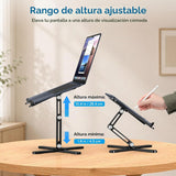 OMOTON LA10 - Soporte giratorio para portátil de 360°, plegable par...