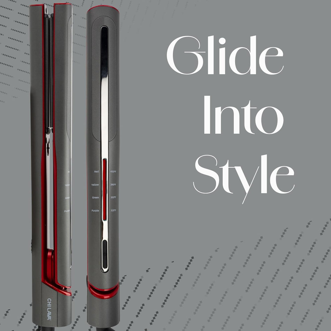 CHI Lava Glide - Plancha para el cabello de cerámica, alisador de p...