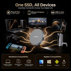 DIGIERA 1TB SSD Magnético Portátil, Unidades de Estado Sólido Externas con USB-C 3.2 Gen 2x2, Velocidad de hasta 2000MB/s, Compacto y Duradero, Compatible con iPhone 15/16 Serie y Otros Dispositivos