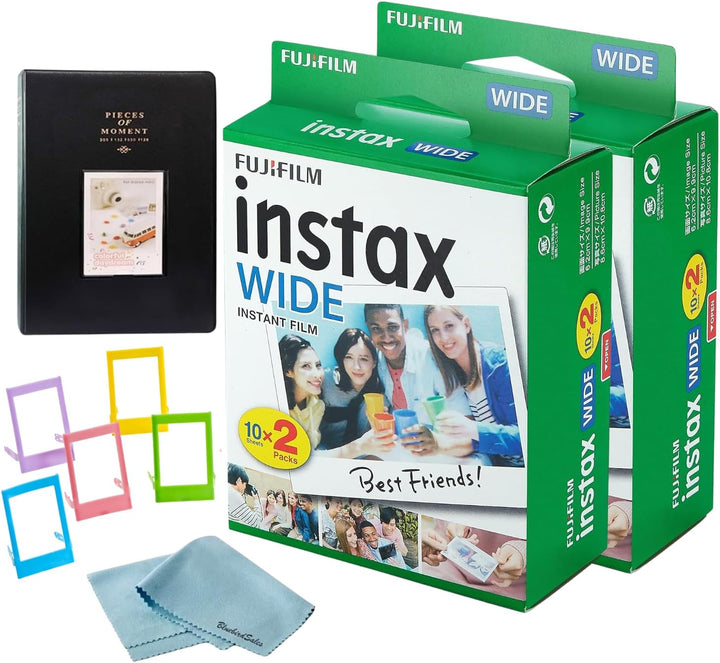 Fujifilm Película instantánea ancha Instax (40 exposiciones) + álbu...
