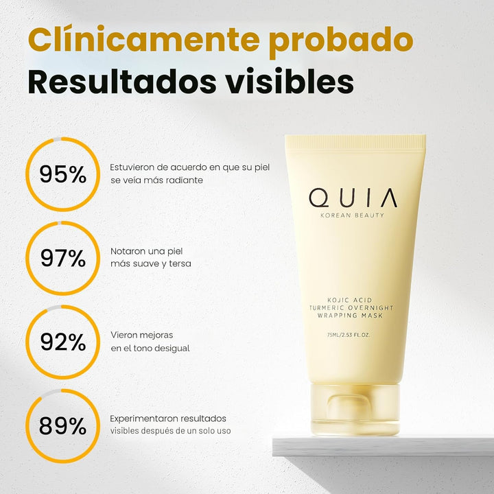 QUIA Turmeric + Ácido Kójico Máscara Envolvente Nocturna \u2013 Más...