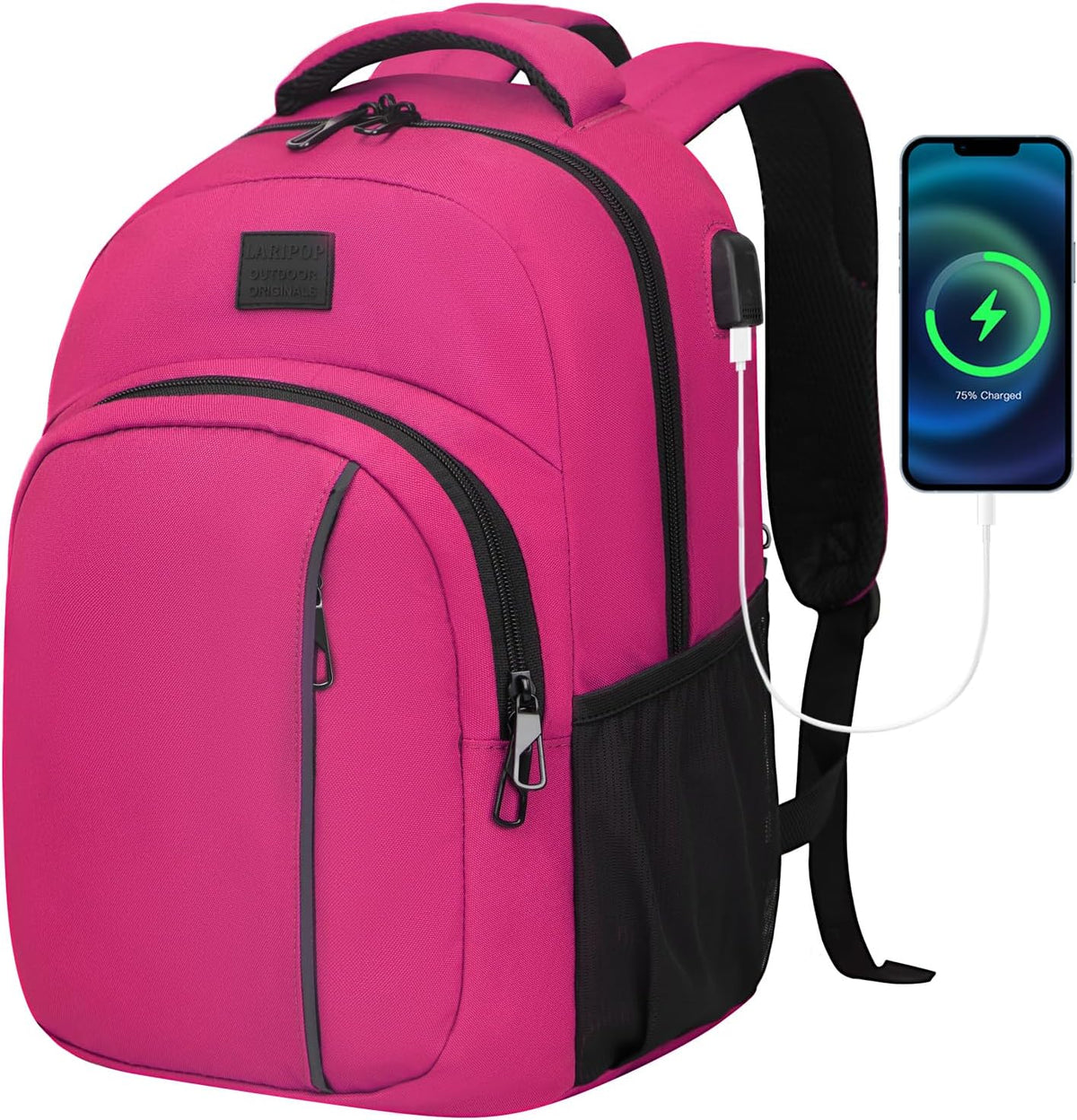 LARIPOP - Mochila para laptop de viaje, de 15.6 pulgadas, mochila p...