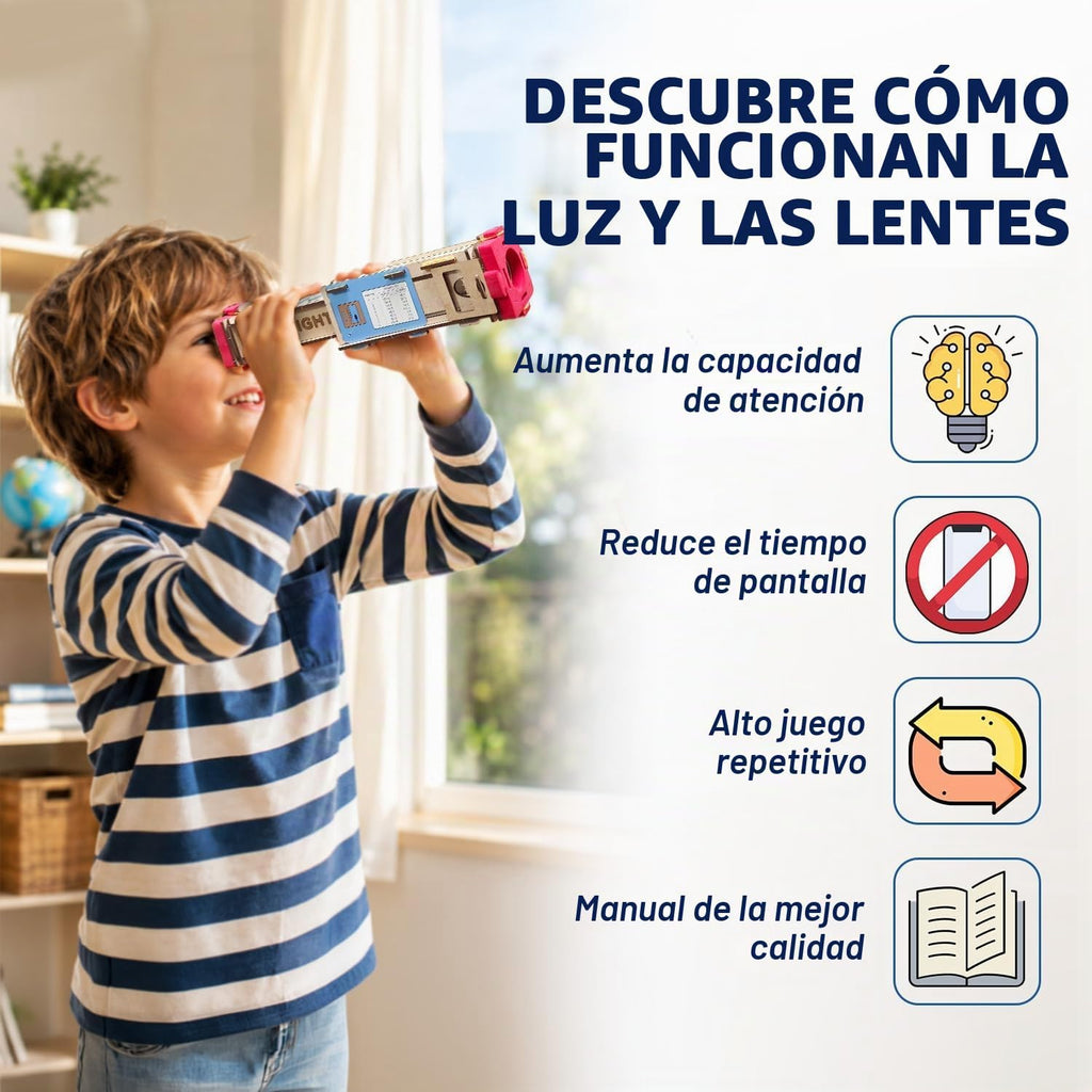 Smartivity Juguete STEM para telescopio de bricolaje para niños de 8 a 14