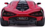 Lamborghini Sian FKP 37 Rojo con ruedas de cobre 118 Modelo de automóvil fundido a presión por Bburago 11046 TY-18-11046R